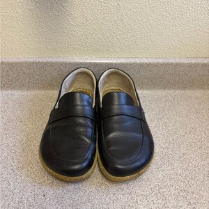 Barefoot Black Leather Loafers for Women